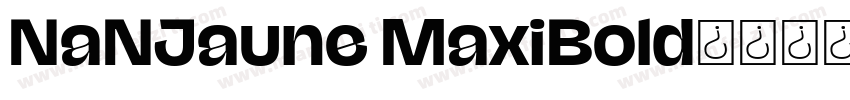 NaNJaune MaxiBold字体转换